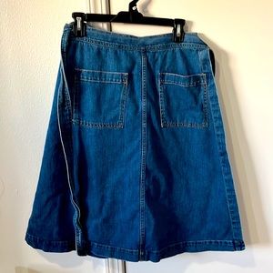 Gap Size M Denim Wrap Skirt